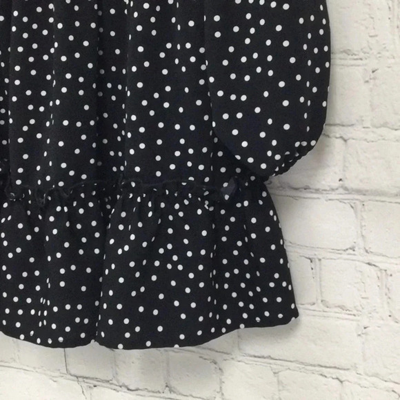 Flowy Polka Dot LS Spring Dress size 6 - Picture 3 of 5